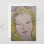 Lavender Girl<br><div class="desc">A drawing of a girl with lavender flowers in her hair</div>