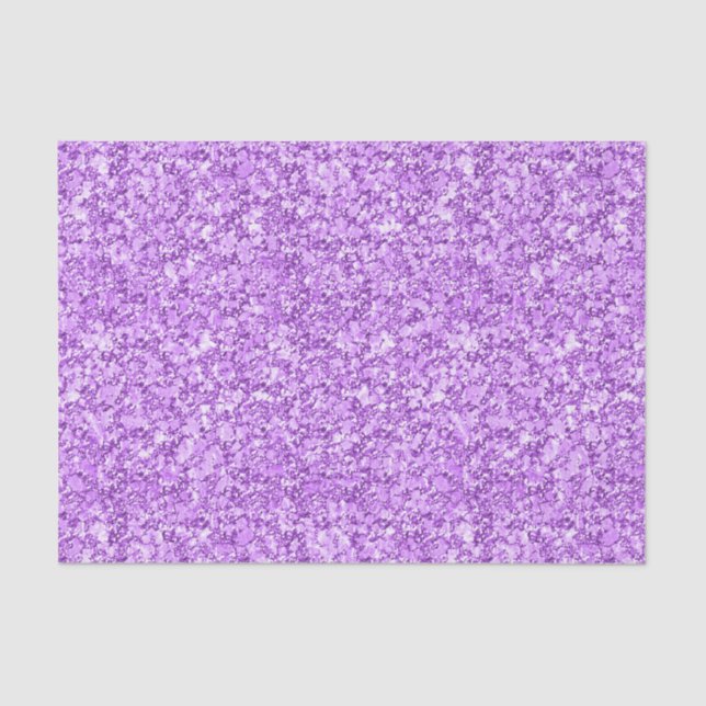 Lavender Glitter Texture Pattern Tissue Paper (Front)