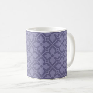 Lavender Gothic Revival Quatrefoil Coffee Mug
