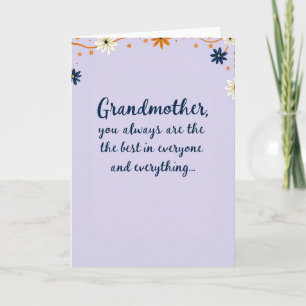 Lavender Grandmothers Day Card
