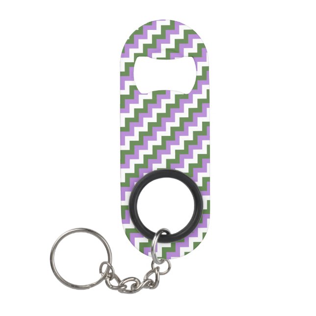 Lavender, Green and White Chevron Zigzag (Front)