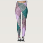 Lavender Green Plaid Triangle Pattern Leggings<br><div class="desc">Unique lavender and green triangle pattern plaid leggings for a new modern twist on plaid!</div>