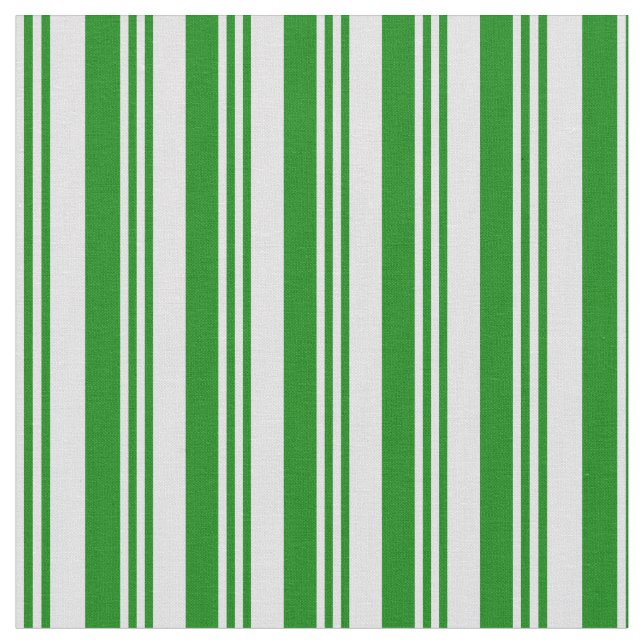 Lavender & Green Stripes Fabric (Close Up)