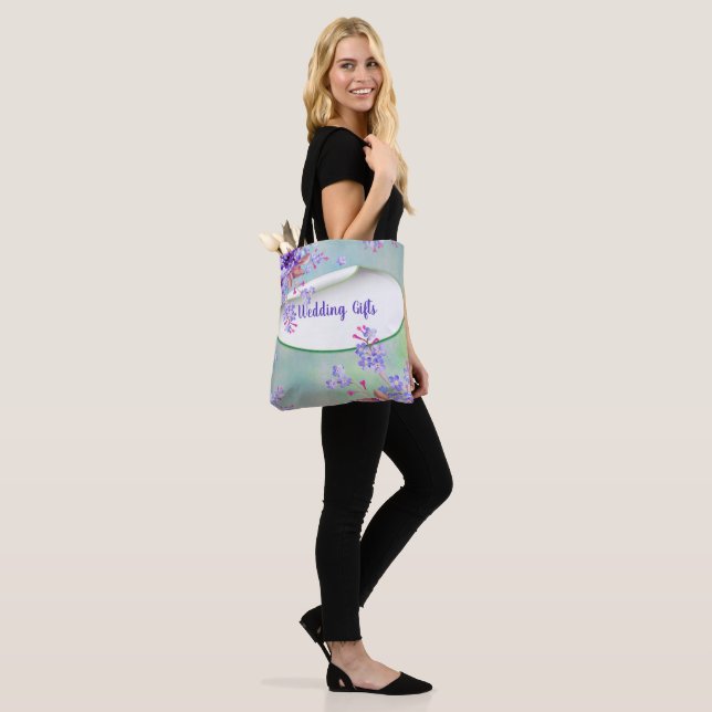 Lavender Green Wedding gifts Tote Bag (On Model)
