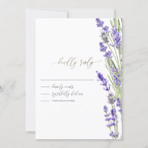 Lavender Greenery RSVP Invitation