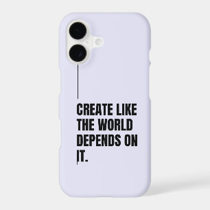 Lavender Grey & Black Typography Artists Powerful