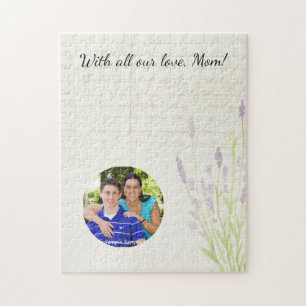 Lavender Growing Vintage Handwriting Mother's Day Jigsaw Puzzle