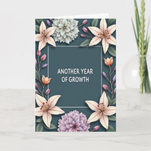 Lavender Growth Birthday Card