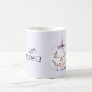 Lavender Halloween Pumpkin Coffee Mug