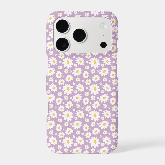 Lavender Hand Drawn Daisy Pattern (Back)