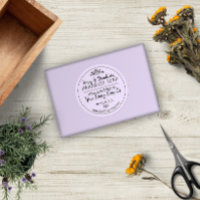 Lavender Hand-Lettered Typography Soap