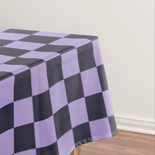 Lavender haze chequerboard pattern tablecloth