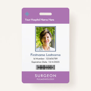 Lavender Health Care Company Logo  Photo Clip Name ID Badge