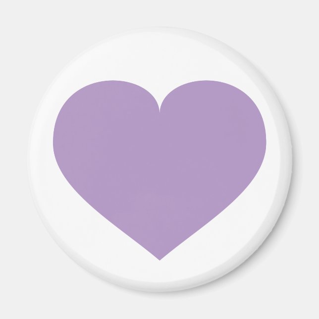 Lavender heart magnet (Front)