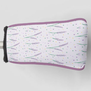 Lavender Hearts Girly Pretty Golf Head Cover