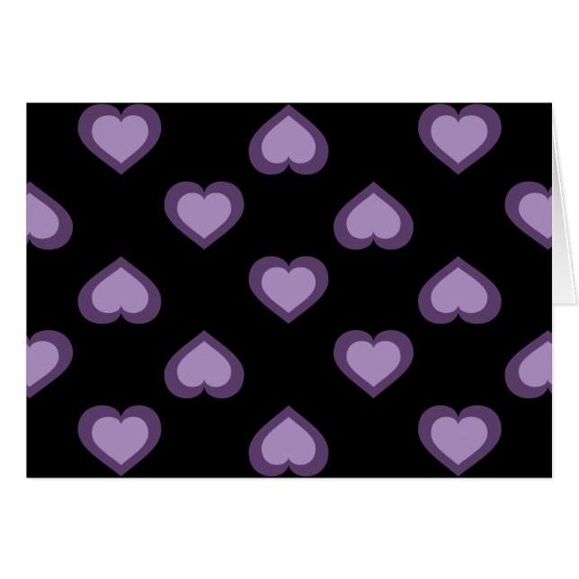 Lavender Hearts Pattern (Front Horizontal)