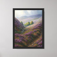 Lavender Hillside Path under Moody Sky