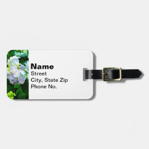 Lavender Hydrangea in Garden Luggage Tag