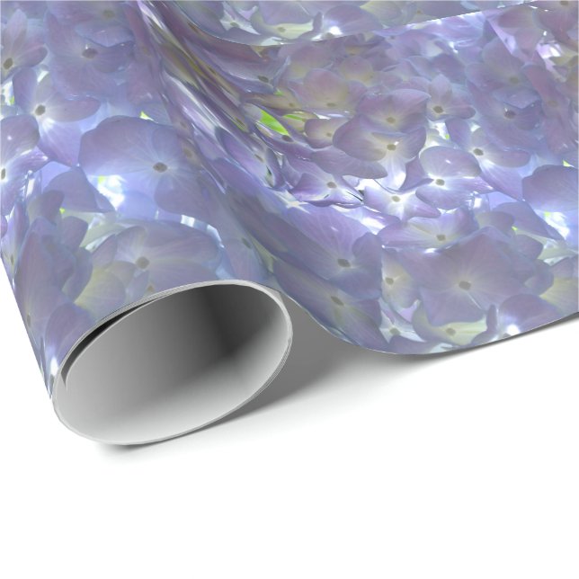 Lavender Hydrangeas Wrapping Paper (Roll Corner)