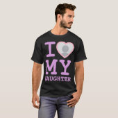lavender i love my daughter | Funny Father's Day T-Shirt (Front Full)