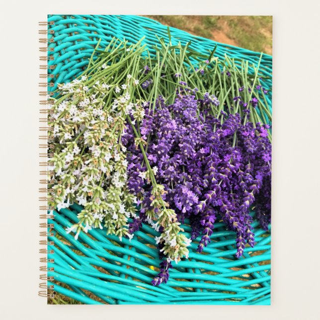 Lavender in a Basket Planner (Front)