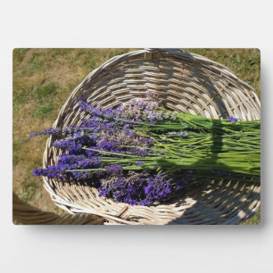 Lavender in a Basket Plaque