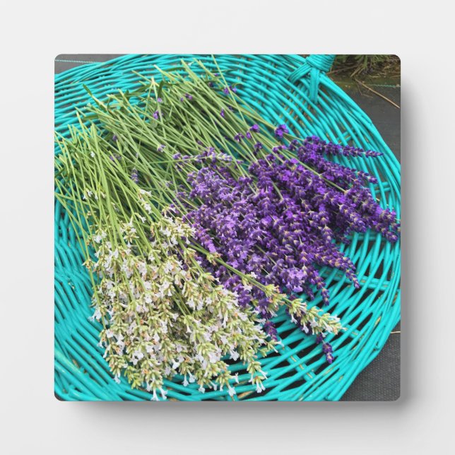 Lavender in a Basket Plaque (Front)