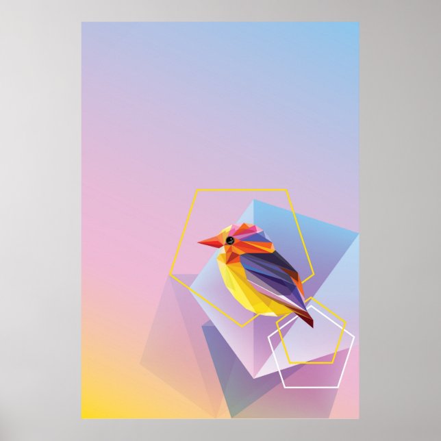 Lavender In Blue Songbird Poster (Front)