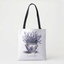 Lavender in Delft Blue, customisable