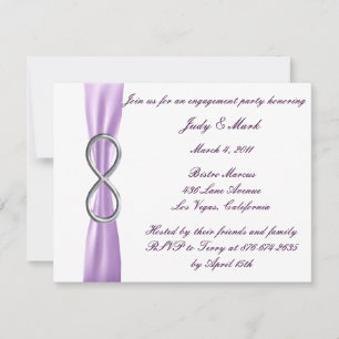 Lavender Infinity Engagement Party Invitation