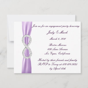 Lavender Infinity Engagement Party Invitation