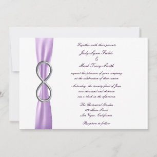 Lavender Infinity Wedding Invitation