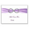 Lavender Infinity Wedding Table Place Card