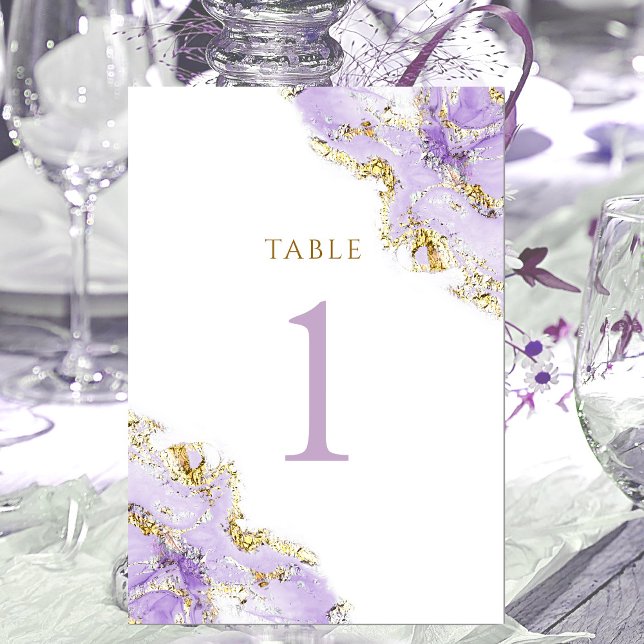 lavender ink Table Number 1 (Creator Uploaded)