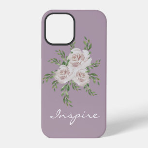 Lavender Inspire Romantic Watercolor Typography iPhone 12 Pro Case