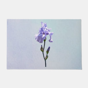 Lavender Iris and Buds Doormat