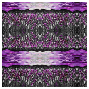 Lavender Iris Storm Fabric