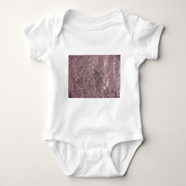 Lavender Lace Baby Bodysuit (Front)