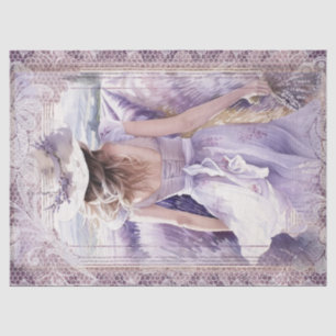 Lavender Lady Lace Tissue Paper