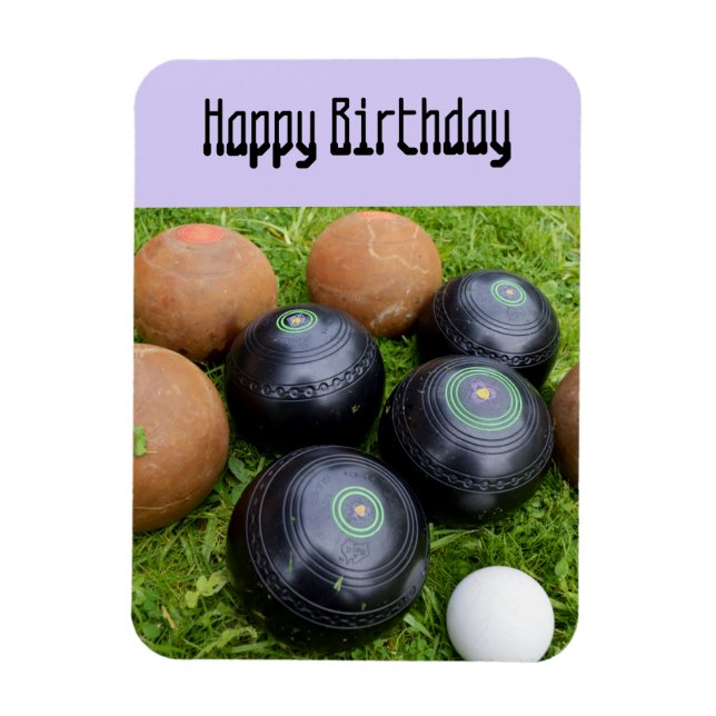 Lavender Lawn Bowls, Flexible Magnet (Vertical)