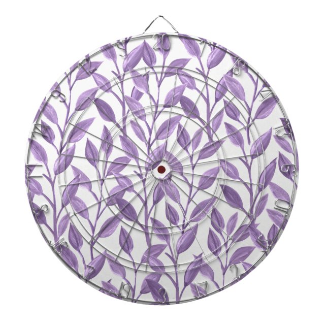 Lavender Leaves Dartboard (Front)