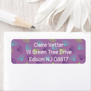 Lavender Leaves  Return Address Label