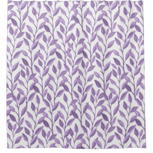 Lavender Leaves Shower Curtain