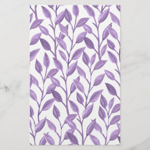 Lavender Leaves Stationery