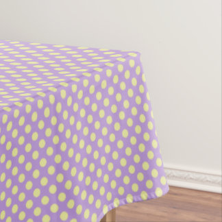Lavender Lemon Polkadots Tablecloth