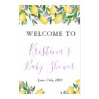 Lavender Lemons Citrus Shower Welcome Sign