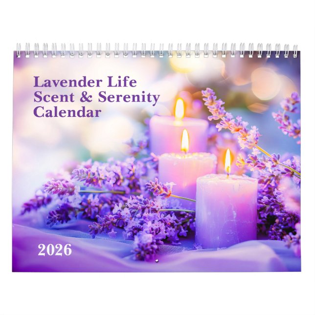 Lavender Life – 2026 Scent & Serenity Calendar (Cover)