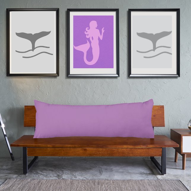 Lavender light purple solid colour body cushion (Creator Uploaded)