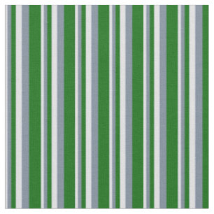 Lavender, Light Slate Grey & Dark Green Lines Fabric