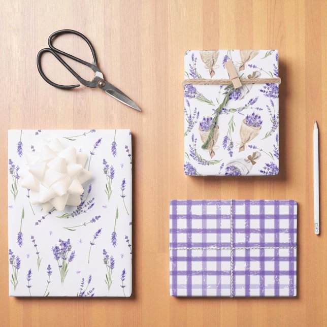 Lavender Lilac and Purple Wrapping Paper Sheet (Creator Uploaded)